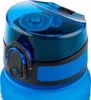 Close-up of the lid and top of a blue water bottle. Náhľad obrázku produktu