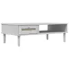 Couchtisch SENJA Rattan-Optik Weiß 100x55x33 cm Kiefernholz Produktbild-Vorschau 1