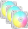 Pack de 3 ventilateurs CORSAIR RS120 120 mm ARGB - Blanc Voir les images du produit 1