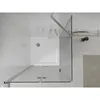 A top-down view of a modern shower enclosure and shower tray in a bathroom setting. Podgląd zdjęcia produktu