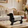 Dachshund-Weinflaschenhalter aus Kunststoff, schwarzer Produktbild-Vorschau 3