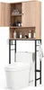 COSTWAY Toilettenschrank freistehend, Toilettenregal mit 2 Produktbild-Vorschau 1