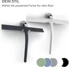 GÜTEWERK Duschabzieher Set mit Halterung - schwarz 28 cm Produktbild-Vorschau 2