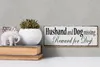 Holzschild Spruch 27x10cm Husband and Dog missing Reward Produktbild-Vorschau 5