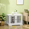 PawHut 2-in-1 Hundekäfig und Beistelltisch mit 2 Produktbild-Vorschau 2