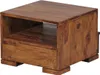 Wohnling Sheesham Massivholz Nachtkonsole mit Schublade und Produktbild-Vorschau 5