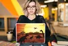 MuchoWow® Laptop Aufkleber Sticker Cover Dino - Sonne - Produktbild-Vorschau 5