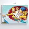 peinture par numéro avec cadre Les Simpsons comme la Voir les images du produit 3