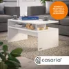 CASARIA Couchtisch mit Stauraum Weiß Produktbild-Vorschau 2