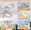 LED stropní ventilátor s lampou stmívatelný s dálkovým Náhled obrázku produktu 7