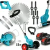 Tagliabordi decespugliatore a batteria con 2 batterie e 4 Anteprima dell’immagine prodotto 6