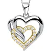 Damen Mädchen Herz Halskette mit Anhänger echt 925 Sterling Produktbild-Vorschau 3