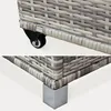 sweeek - Gartenkiste aus Polyrattan 162x82cm - Grautöne Produktbild-Vorschau 4