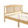 Rattan Doppelbett, Kiefer & PE-Rattan, 15 Latten, Stabile Produktbild-Vorschau 18