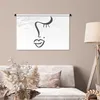 MuchoWow® Wandteppich Wandbehang Gesicht - Abstrakt - Produktbild-Vorschau 5