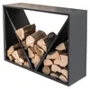 Westmann stalen rek voor houtblokken, zwart, 115x35x80 cm Productafbeelding-voorbeeld 1