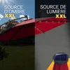 KINGSLEEVE® Parasol déporté inclinable rouge Ø 300cm Voir les images du produit 4
