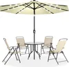 LARS360 3m Ampelschirm LED Sonnenschirm in Beige mit Produktbild-Vorschau 1
