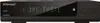 A black satellite receiver with a digital display showing channel information. Produktbild-Vorschau