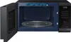 An open microwave with its turntable inside, displayed against a white background. Produktbild-Vorschau