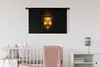 MuchoWow® Wandteppich Wandbehang Buddha - Gold - Schwarz Produktbild-Vorschau 2