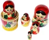 Matroschka Puppen Babuschka  Rotes Tuch Set aus 5 Produktbild-Vorschau 4