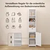 Koupelnová skříňka Bealife bílá - 6 polic s ochranou proti Náhled obrázku produktu 3