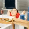 Relaxdays Badewannenablage Bambus, ausziehbares Produktbild-Vorschau 5