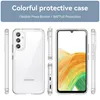 Multiple views of a clear phone case displayed on a light gray and white background. Produktbild-Vorschau