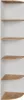 A corner shelf unit with multiple shelves. Voir les images du produit