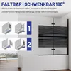 IMPTS Duschwand für Badewanne 120x140cm Faltbar Produktbild-Vorschau 6