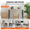 Collage showing different usage scenarios for furniture legs: writing desk, dining table, and office desk. Podgląd zdjęcia produktu