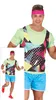 Guirca 80er Jahre Turner Kostüm Für Männer  XL  XL Produktbild-Vorschau 3