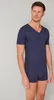 Schiesser Herren T-shirt V-Ausschnitt 8 blau ST Produktbild-Vorschau 3
