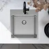 Küchenspüle 49x52 cm Edelstahl mit Tapwing PCM4540T-02 Produktbild-Vorschau 3