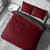 Bettwäsche 200x200 cm Bordeaux Anthrazit Wendebettwäsche Produktbild-Vorschau 2