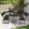 Sekey Balkonmöbel Set 5 Teilig Klappbar Gartentisch Set Produktbild-Vorschau 2