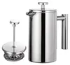 1000ml French Press Kaffeemaschine Edelstahl doppelwandig Produktbild-Vorschau 1
