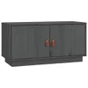 vidaXL TV-Schrank Grau 80x34x40 cm Massivholz Kiefer Produktbild-Vorschau 1