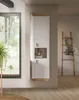 Grote hangkast Laredo - Wit mat / Donker eikenhout Productafbeelding-voorbeeld 8