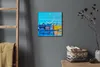 Coloray Uhr auf Leinwand 30x30 cm Wand Uhr Dekoration Produktbild-Vorschau 4
