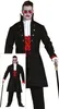 Vampir-Graf Herrenkostüm Halloween-Kostüm schwarz-rot - M Produktbild-Vorschau 4