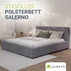 Juskys Polsterbett Salerno 180 x 200 cm, Cord Design & Produktbild-Vorschau 2
