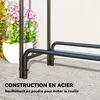 Outsunny Range buches extérieur, abri buches, support de Voir les images du produit 6
