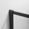 AQUABATOS Walk in Dusche matt schwarz Klarglas Duschwand Produktbild-Vorschau 5