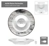 6x Alois Eierbecher mit Ablage Holz-Optik Porzellan Brunch Produktbild-Vorschau 6
