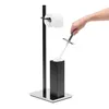 zestaw WC relaxdays czarny, srebrny metal Podgląd zdjęcia produktu 6