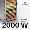 Klarstein, sušička potravín, 2000 W, 20 mriežok, 24H Náhľad obrázku produktu 2