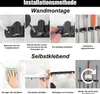 Držák na smeták, nerezový držák na smeták na stěnu, 5 Náhled obrázku produktu 5