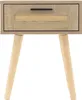 ML-Design 2er Set Nachttisch mit 1 Schublade, 40x50,5x30 Produktbild-Vorschau 2